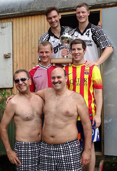 Erster, zweiter und dritter Sieger