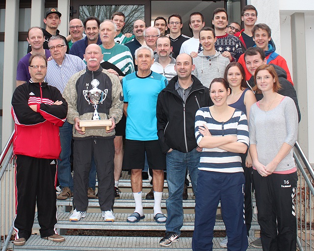 Teilnehmer des Kopf-Fuß-Turniers